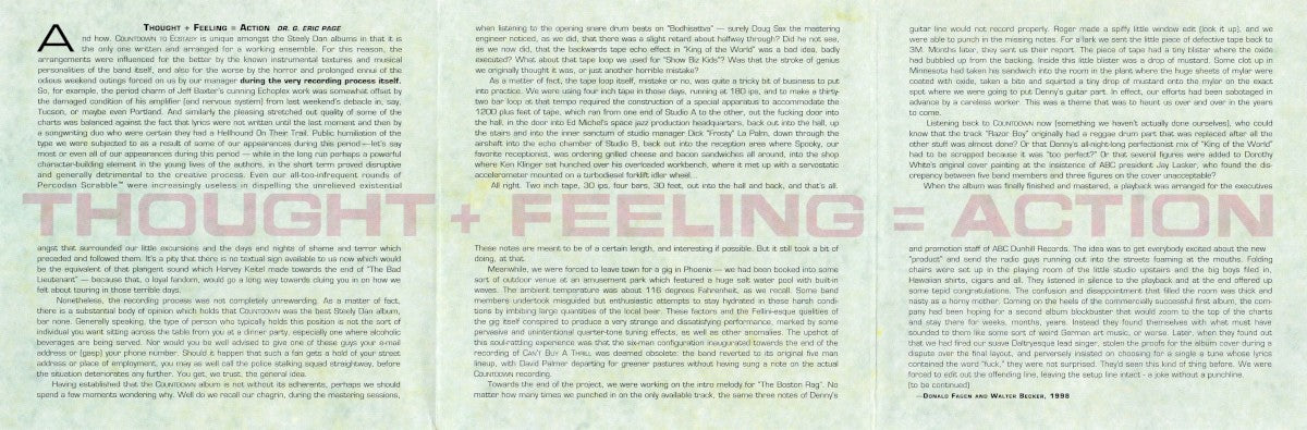 Gatefold: Steely Dan – Countdown To Ecstasy: Remastered CD | Relix