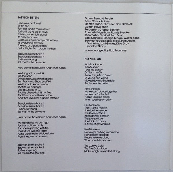 Gatefold: Steely Dan – Gaucho Vinyl LP | Relix