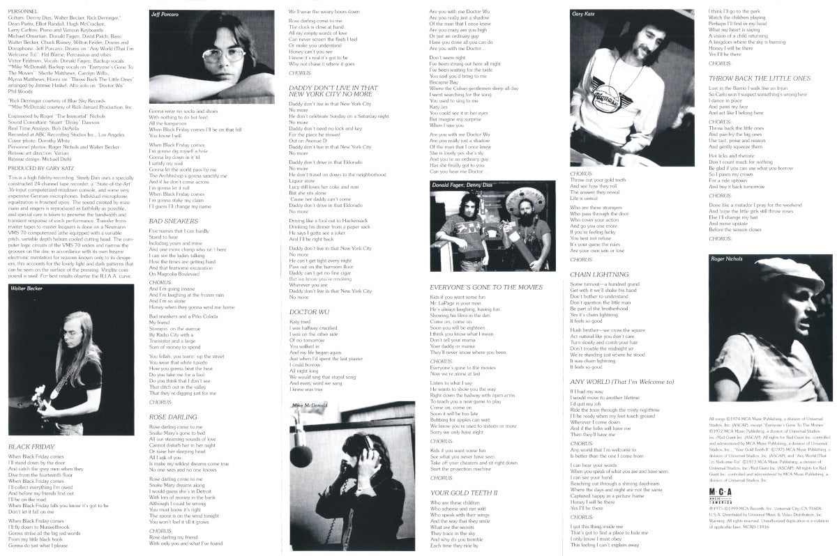 Gatefold: Steely Dan – Katy Lied CD | Relix