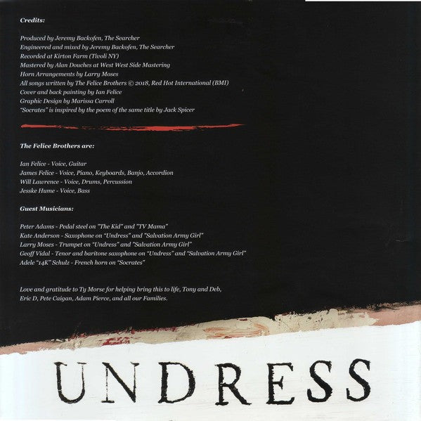 Gatefold: The Felice Brothers – Undress CD | Relix