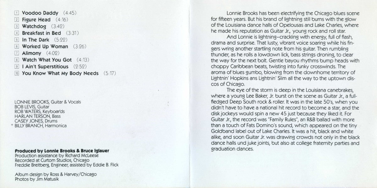 Gatefold: The Lonnie Brooks Blues Band – Bayou Lightning CD | Relix