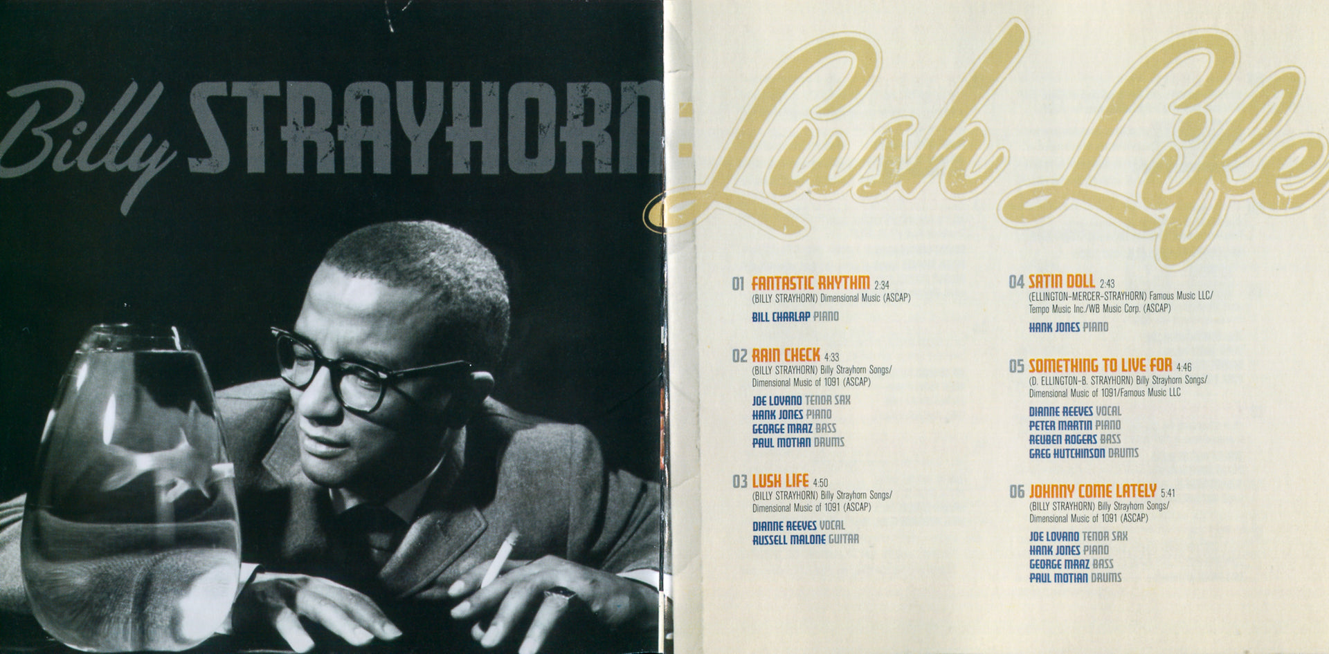 Gatefold: Various Artists – Billy Strayhorn: Lush Life (Original Soundtrack CD) CD | Relix