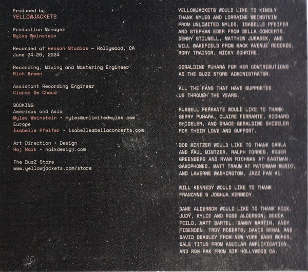 Gatefold: Yellowjackets – Fasten Up CD | Relix