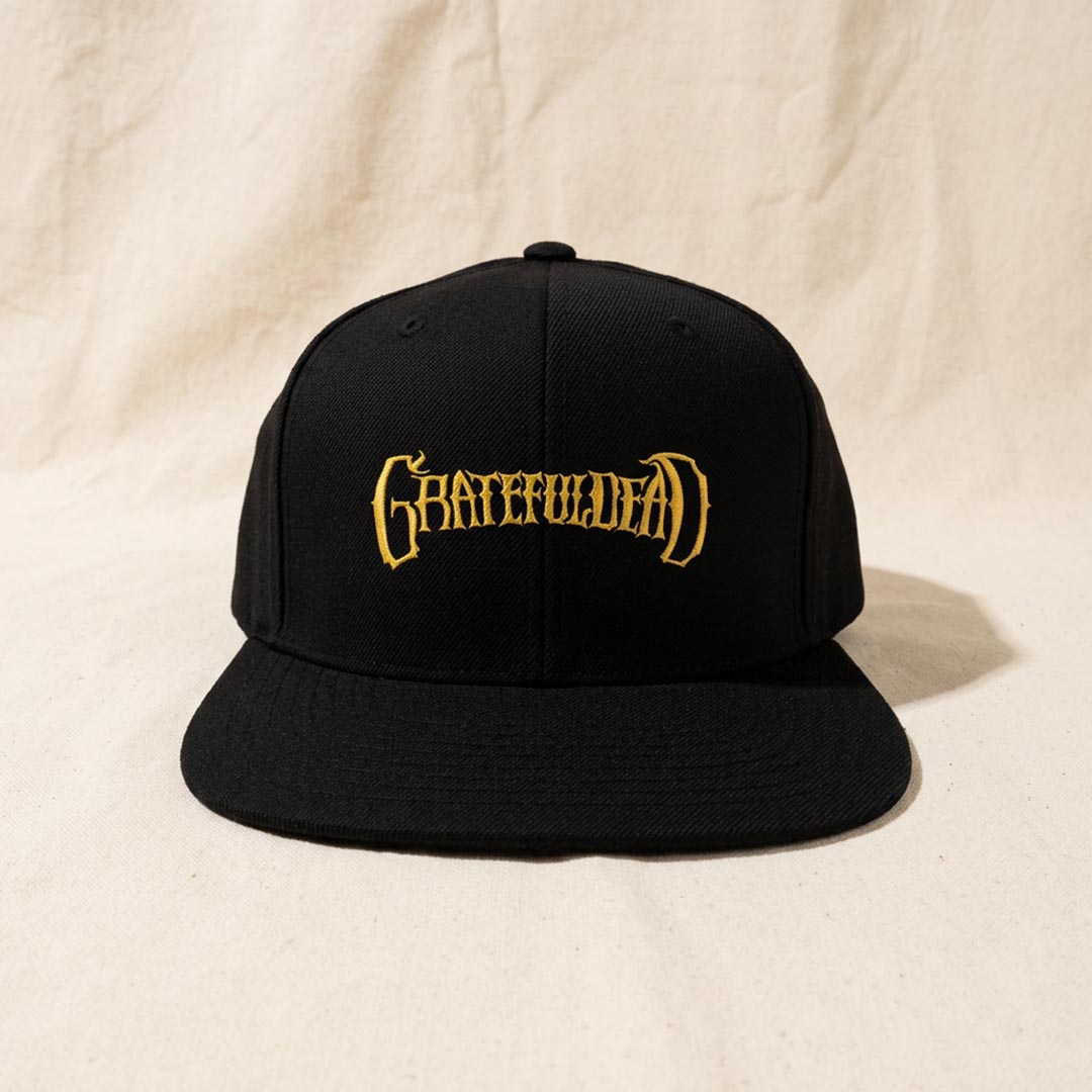 Grateful Dead Embroidered Snapback Hat - Black