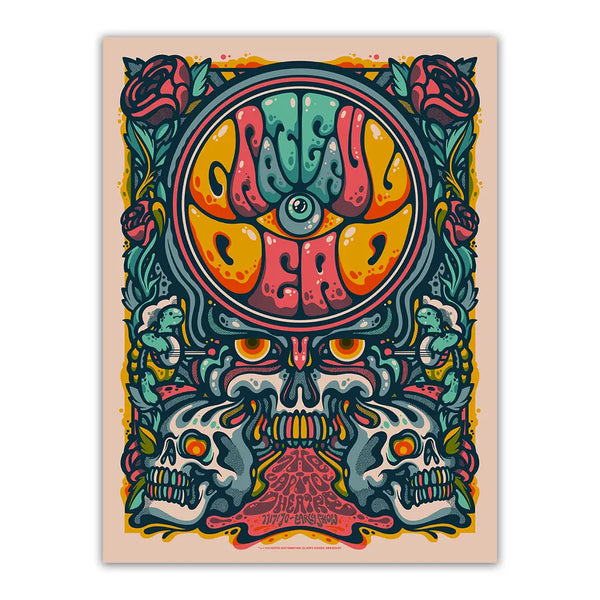 Grateful Dead (11/7/1970) Main Edition Poster by Drew Millward