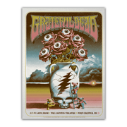 Grateful Dead 11/7/1970 shimmer edition poster by Max Loeffler featuring surreal desert-themed psychedelic artwork with shimmering foil accents