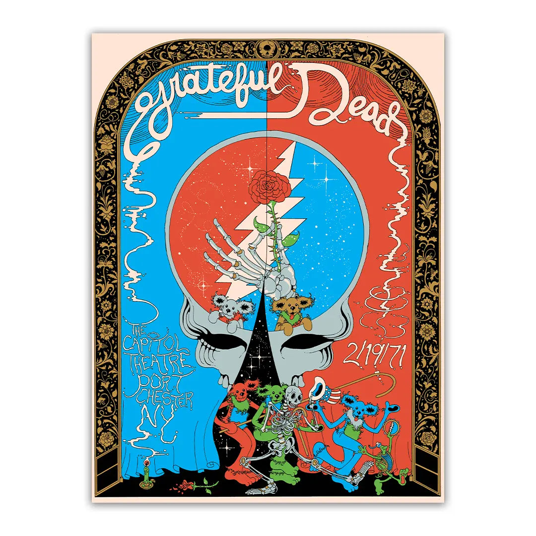 Grateful Dead (2/19/1971) Main Edition Poster by Brian Blomerth Grateful Dead (2/19/1971) Main Edition Poster by Brian Blomerth