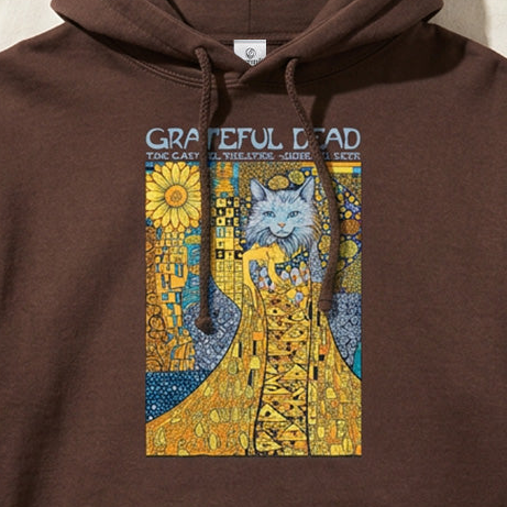 Close-up of the Todd Slater design on a hoodie