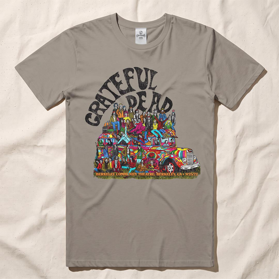 Grateful Dead Berkeley 8/25/72 T-Shirt - Sandstone