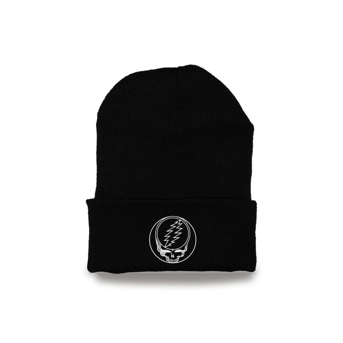 Grateful Dead Embroidered Stealie Cuffed Beanie - Black