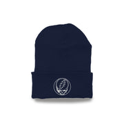Grateful Dead Embroidered Stealie Cuffed Beanie - Navy