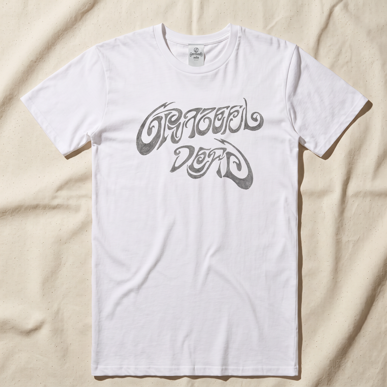 Grateful Dead Scribble Wordmark Tee - White
