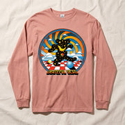 Space Bear Long Sleeve T-Shirt in Melon — Officially licensed Grateful Dead Long Sleeve T-Shirt from Relix