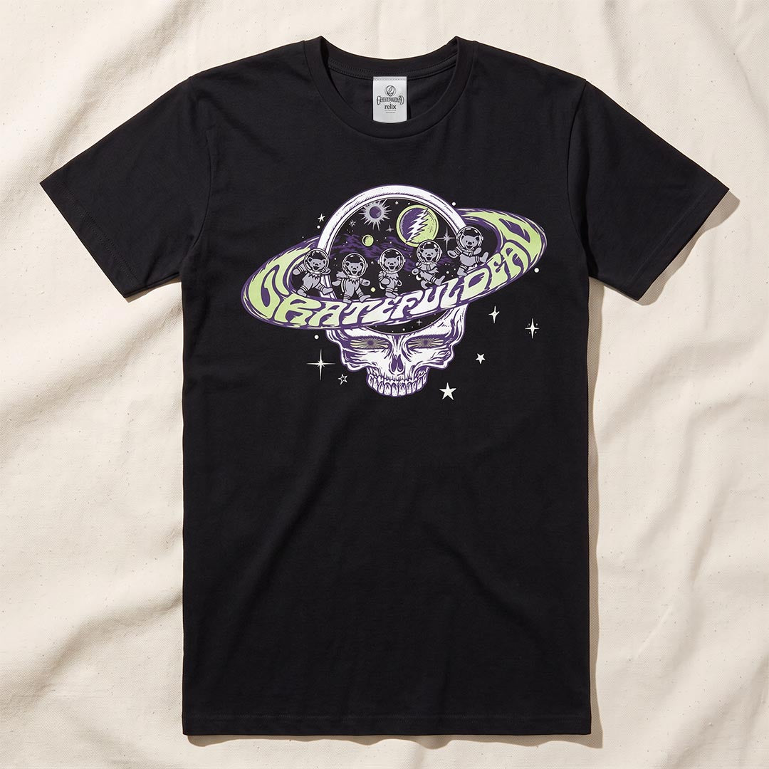 Space Race T-Shirt in Black — Officially licensed Grateful Dead T-Shirt from Relix