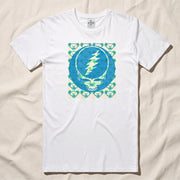 Stamped Bear Stealie T-Shirt in White — Officially licensed Grateful Dead T-Shirt from Relix