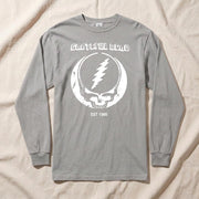 Steal Your Face Long Sleeve T-Shirt in Gray — Officially licensed Grateful Dead Long Sleeve T-Shirt from Relix