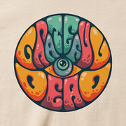 Close-up of the Drew Millward design on a t-shirt