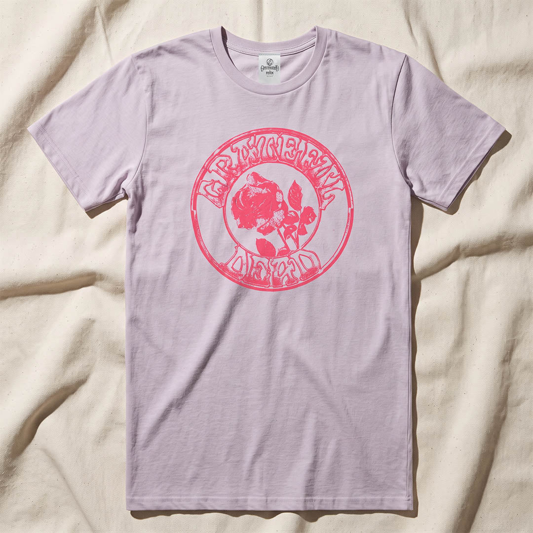 Vintage Rose T-Shirt in Orchid — Officially licensed Grateful Dead T-Shirt from Relix