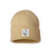 Grateful Dead Woven Label Stealie Cuffed Beanie - Camel