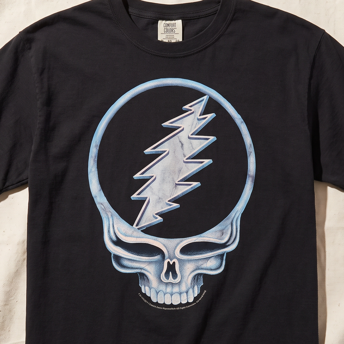 Close-up of the Paul Kreizenbeck design on a t-shirt