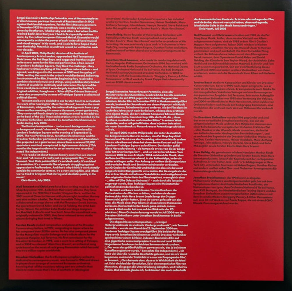 Image 10: Tennant / Lowe – Battleship Potemkin (Remastered LP Vinyl) Vinyl LP | Relix