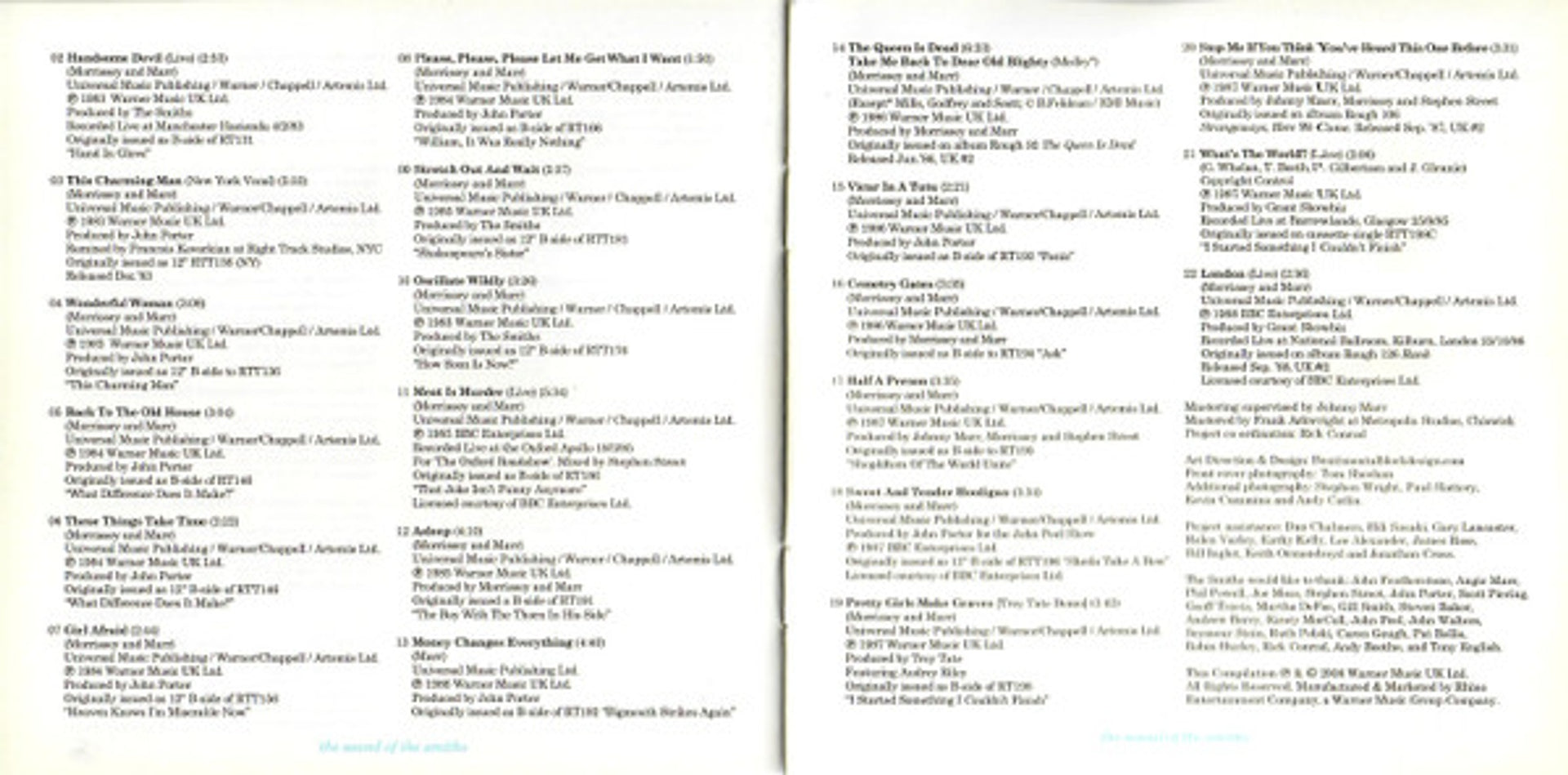 Image 11: The Smiths – Sound of the Smiths: The Very Best of the Smiths (2-CD) CD | Relix