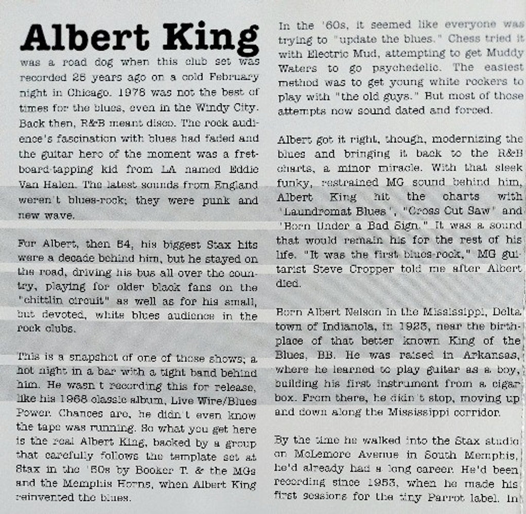 Image 2: Albert King – Talkin Blues CD | Relix