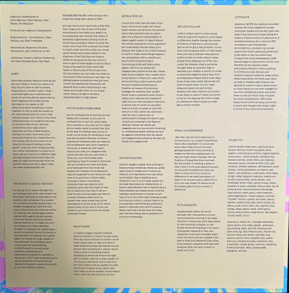 Image 2: Algernon Cadwallader – Trying Not to Have a Thought CD | Relix