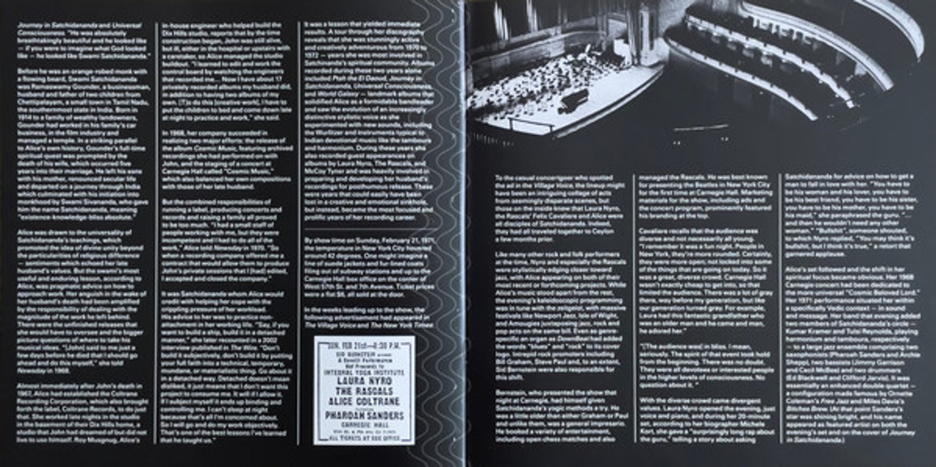 Image 2: Alice Coltrane – Carnegie Hall Concert Vinyl LP | Relix