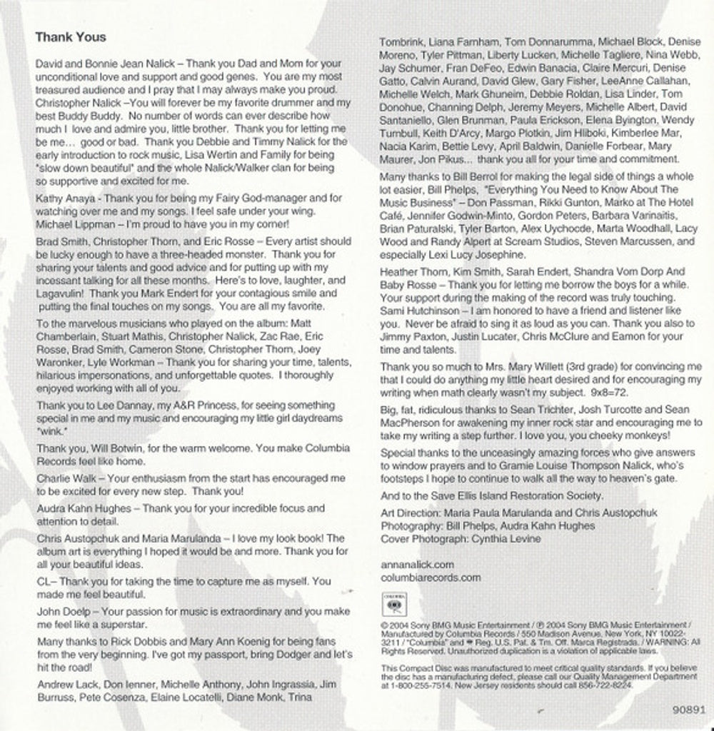 Image 2: Anna Nalick – Wreck Of The Day CD | Relix