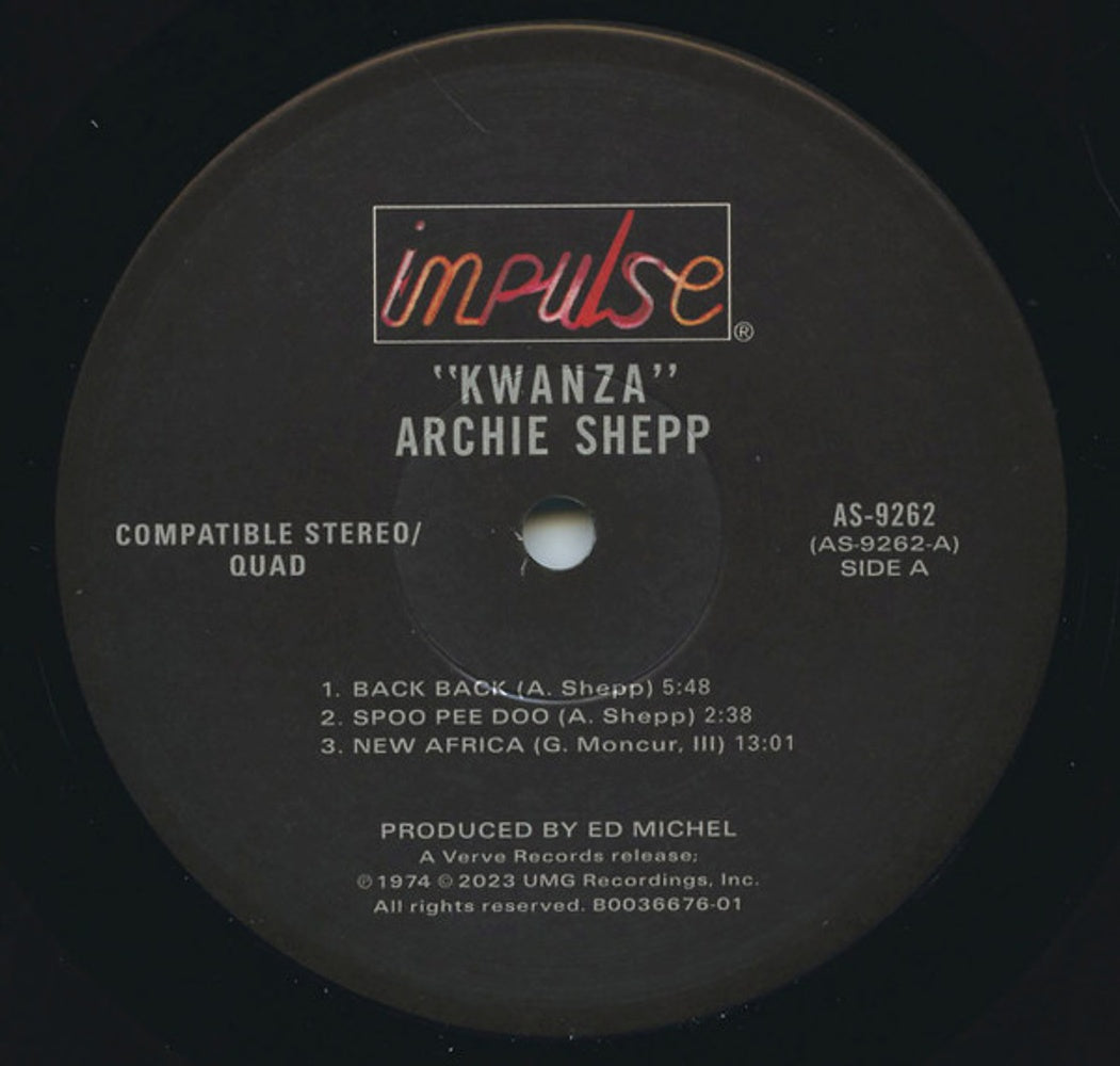 Image 2: Archie Shepp – Kwanza (Verve By Request Series LP Vinyl) Vinyl LP | Relix