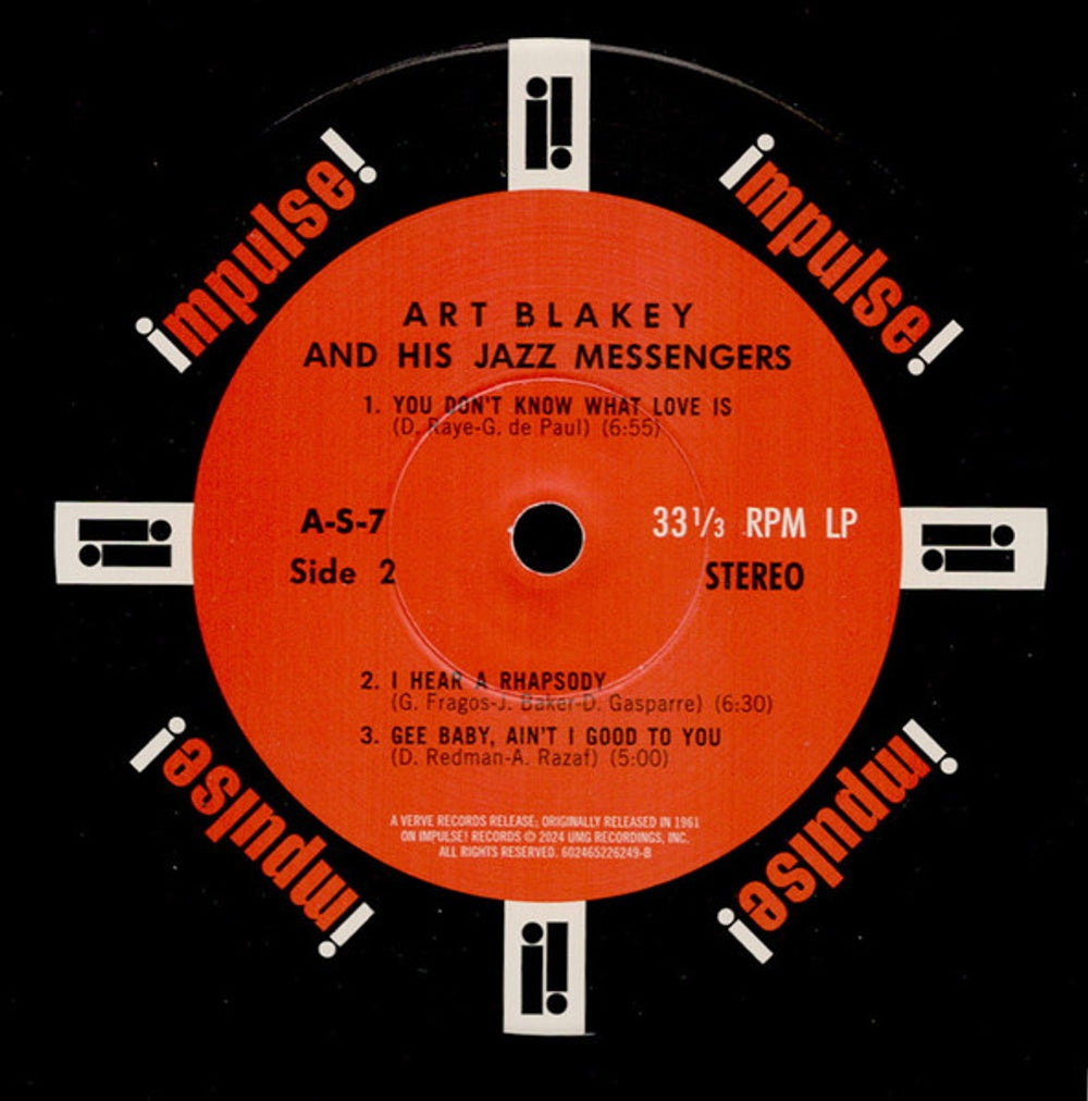 Image 2: Art Blakey  & The Jazz Messenger – Art Blakey The Jazz Messengers (Verve By Request LP Vinyl) Vinyl LP | Relix