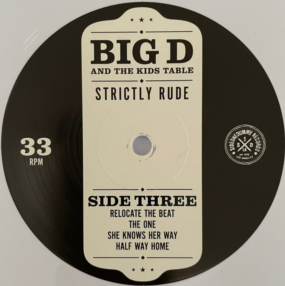 Image 2: Big D and The Kids Table – Strictly Rude (Limited Edition Black/White LP Vinyl) Vinyl LP | Relix