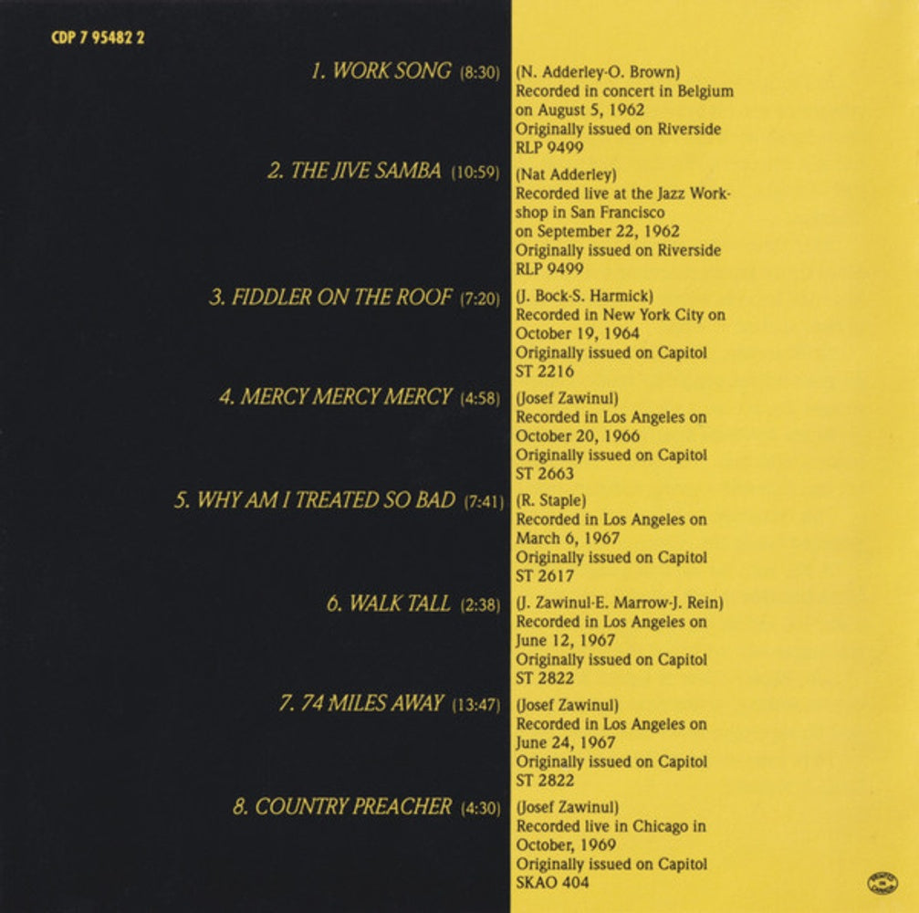 Image 2: Cannonball Adderley Quintet – Best of the Capitol Years CD | Relix
