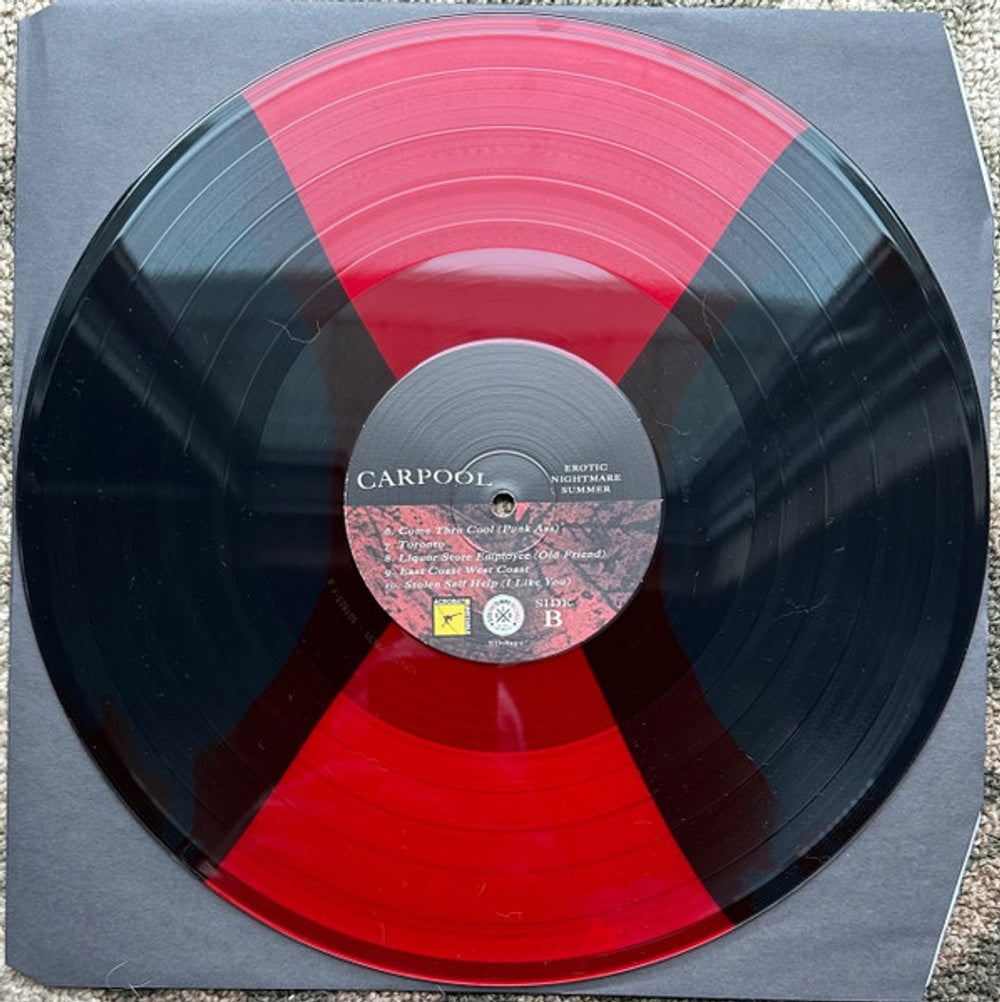 Image 2: Carpool – Erotic Nightmare Summer (Blk, Colored, Red, Spla LP Vinyl) Vinyl LP | Relix
