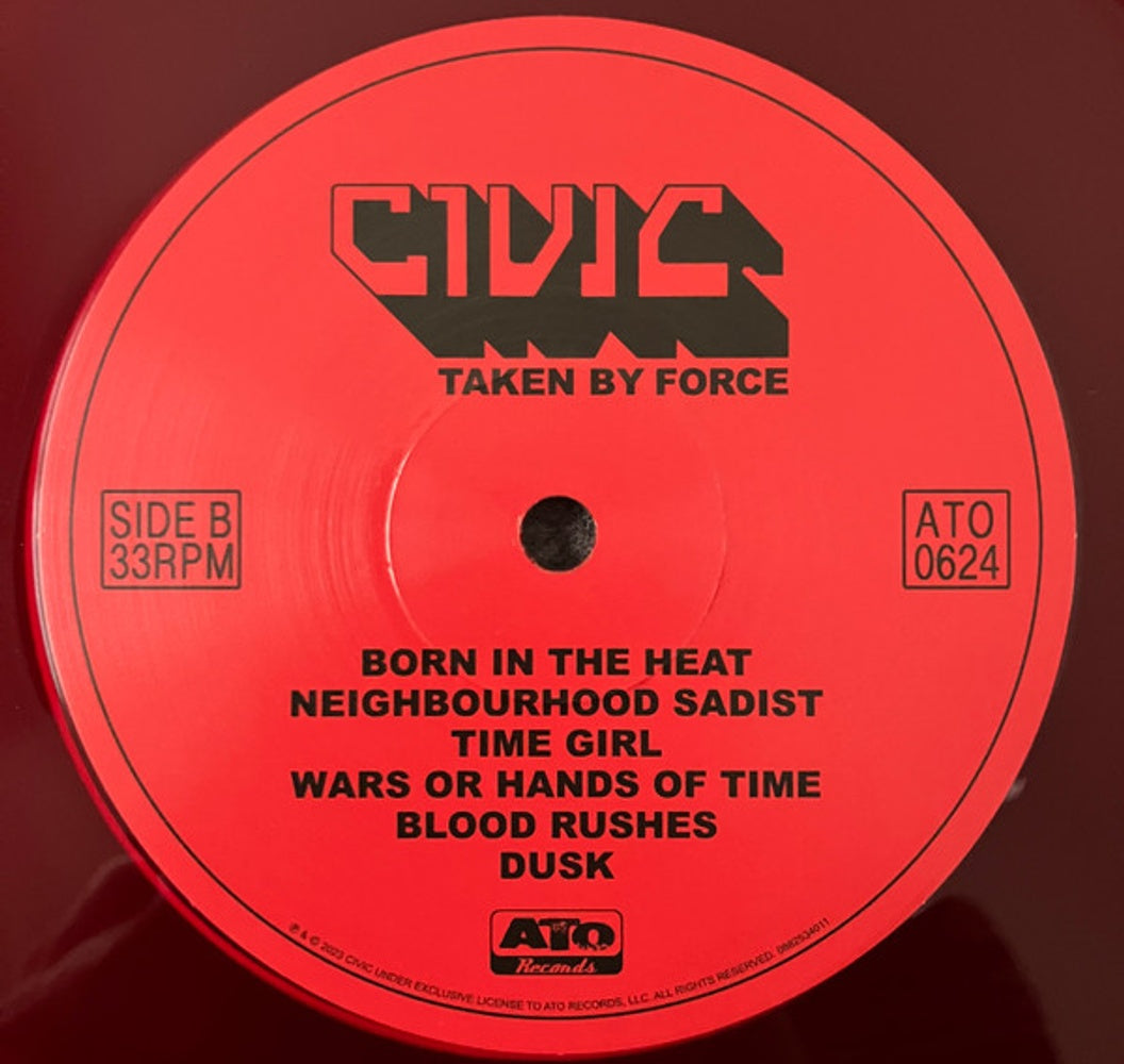 Image 2: CIVIC – Taken By Force (Translucent Red LP Vinyl) Vinyl LP | Relix