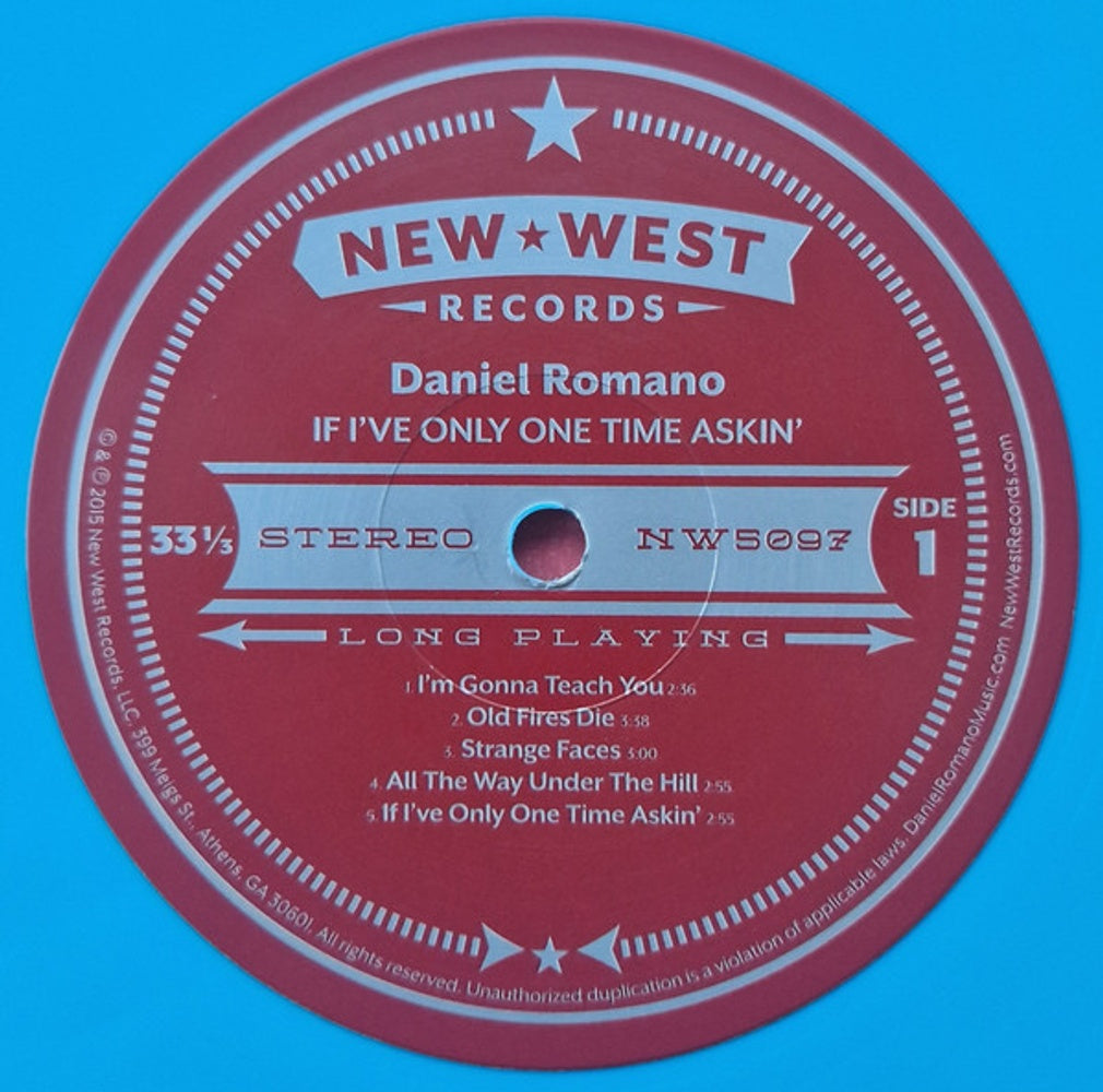 Image 2: Daniel Romano – If I've Only One Time Askin' (Colored, Trq LP Vinyl) Vinyl LP | Relix