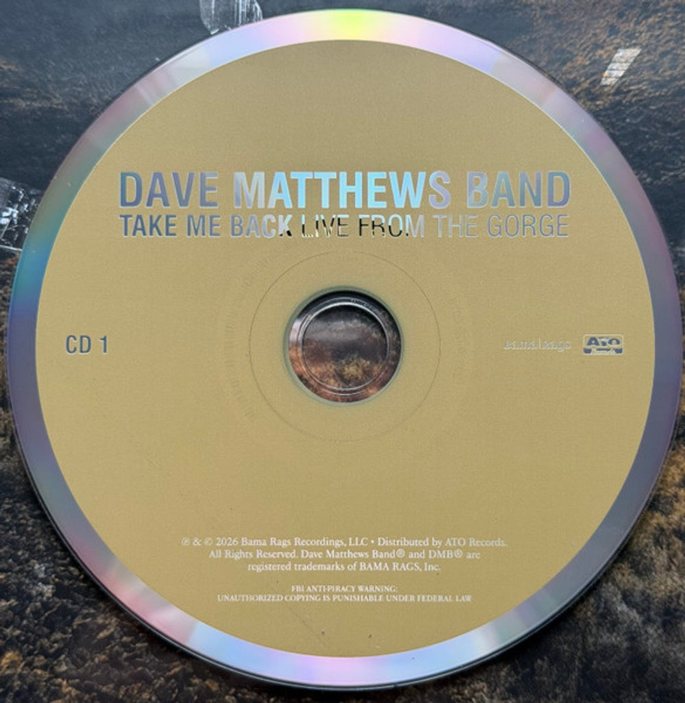 Image 2: Dave Matthews – Take Me Back / Live From the Gorge, George, Wa 8.30.2025 CD | Relix