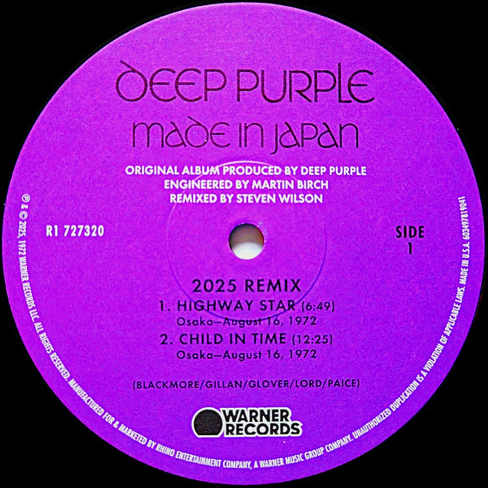 Image 2: Deep Purple – Made In Japan (Steven Wilson Remix)(Rktbr25) (Bme LP Vinyl) Vinyl LP | Relix