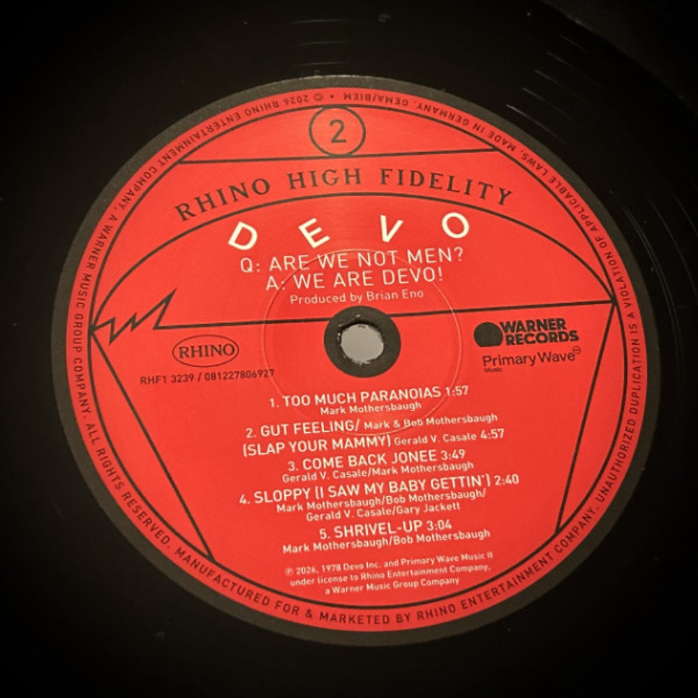 Image 2: Devo – Q: Are We Not Men (Brick & Mortar Exclusive, Hifi LP Vinyl) Vinyl LP | Relix