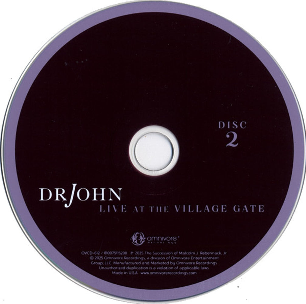 Image 2: Dr John – Live At The Village Gate CD | Relix
