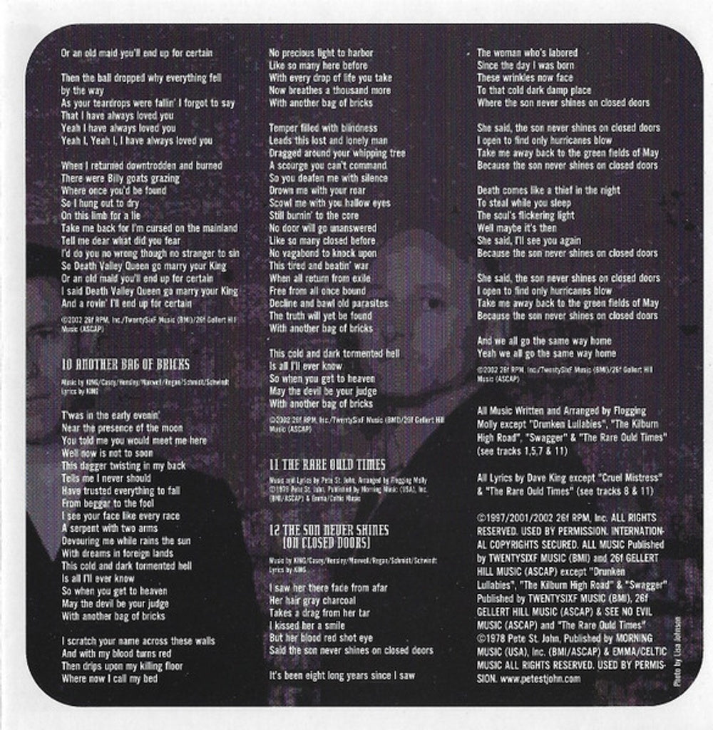 Image 2: Flogging Molly – Drunken Lullabies CD | Relix