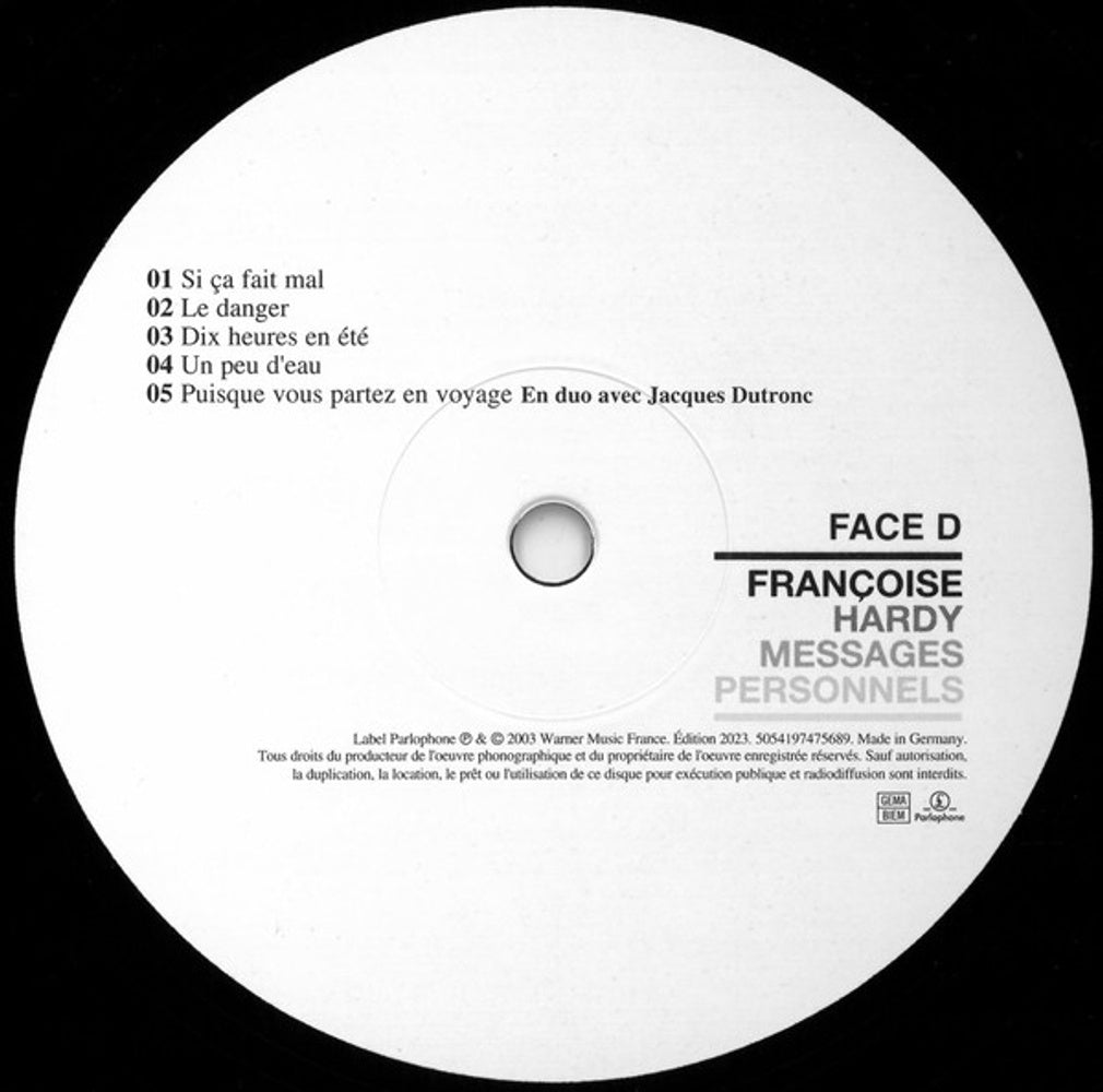 Image 2: Francoise Hardy – Messages Personnels (Hol LP Vinyl) Vinyl LP | Relix