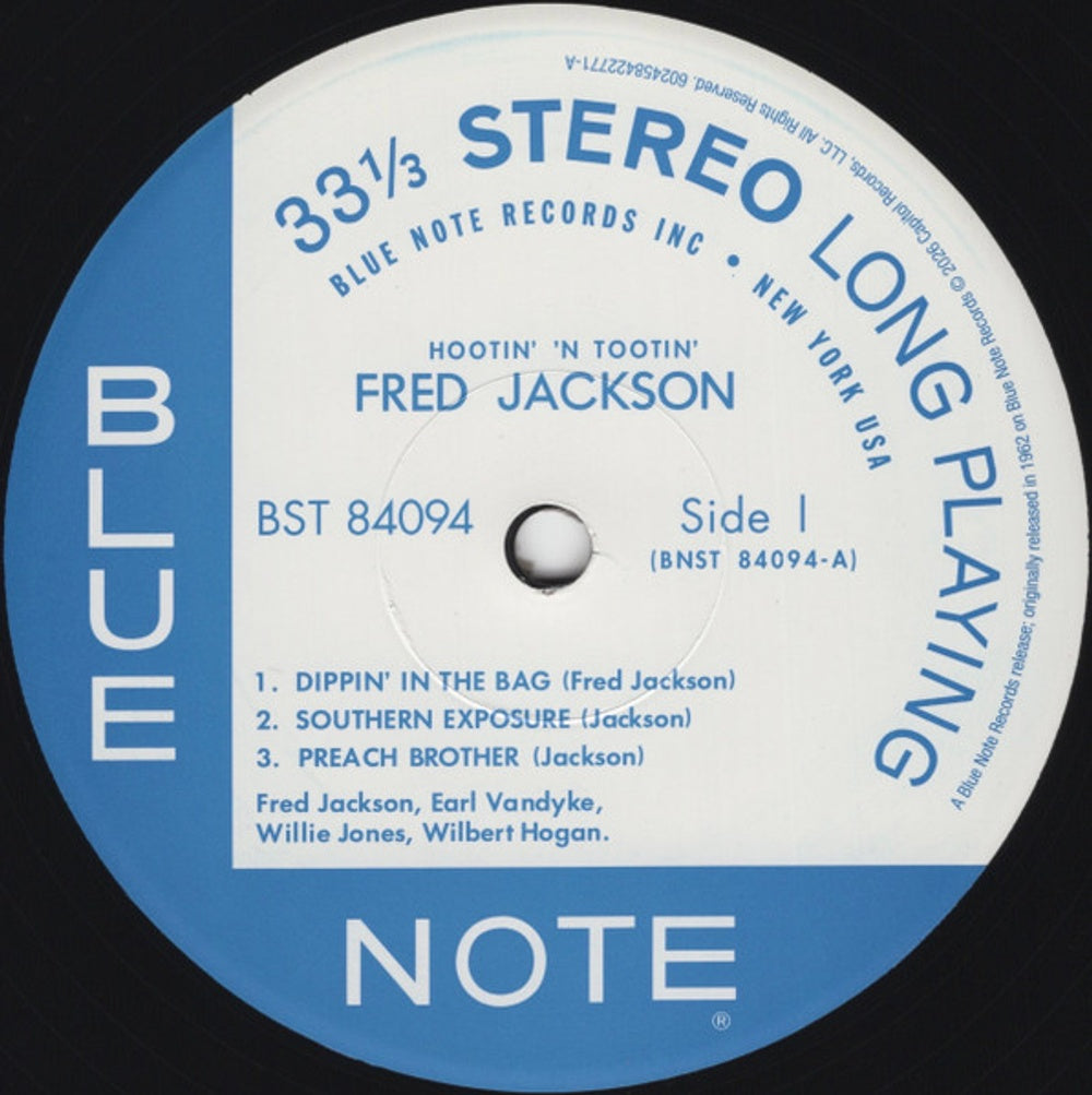 Image 2: Fred Jackson – Hootin' N' Tootin' (Blue Note Tone Poet Edition LP Vinyl) Vinyl LP | Relix