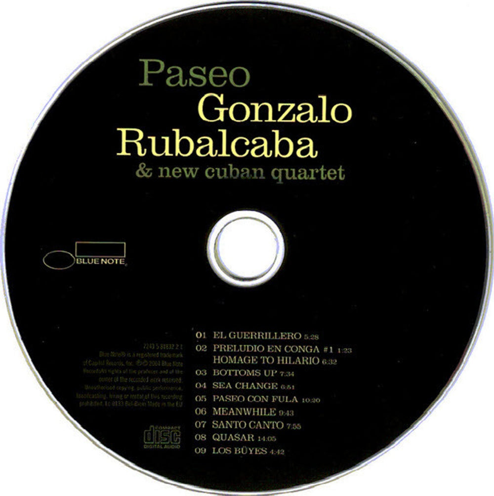 Image 2: Gonzalo Rubalcaba – Paseo (Import CD) CD | Relix