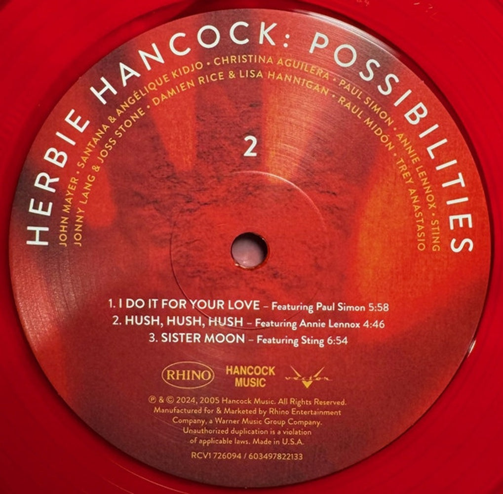 Image 2: Herbie Hancock – Possibilities (Hol LP Vinyl) Vinyl LP | Relix
