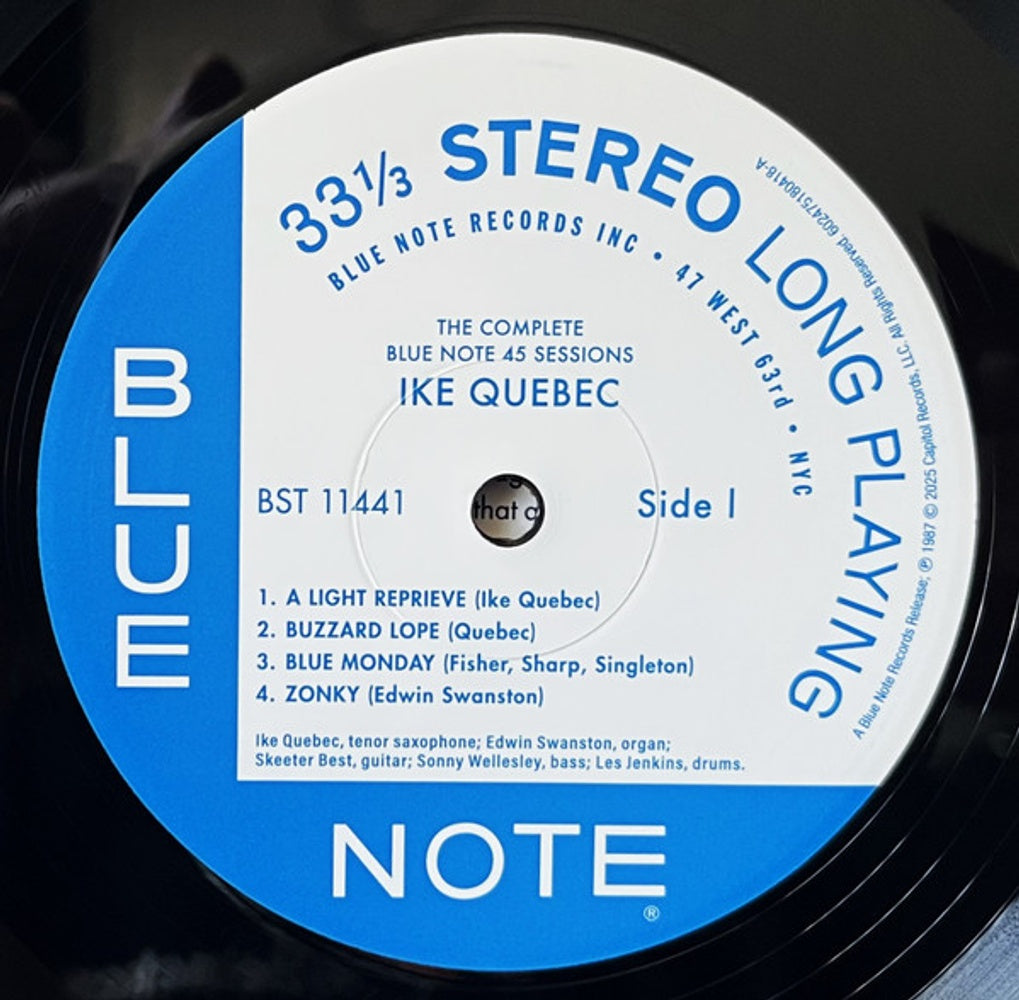 Image 2: Ike Quebec – Complete 45 Sessions (Blue Note Tone Poet Edition LP Vinyl) Vinyl LP | Relix