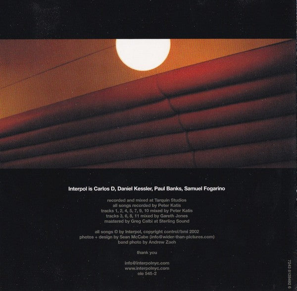 Image 2: Interpol – Turn on the Bright Lights CD | Relix