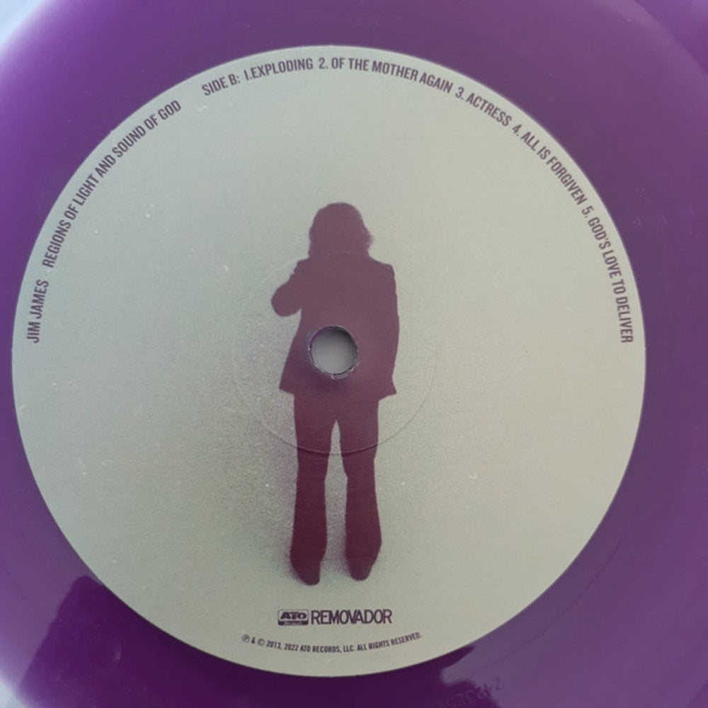 Image 2: Jim James – Regions Of Light And Sound Of God (Deluxe Edition Clear w/ Purple Blob LP Vinyl) Vinyl LP | Relix