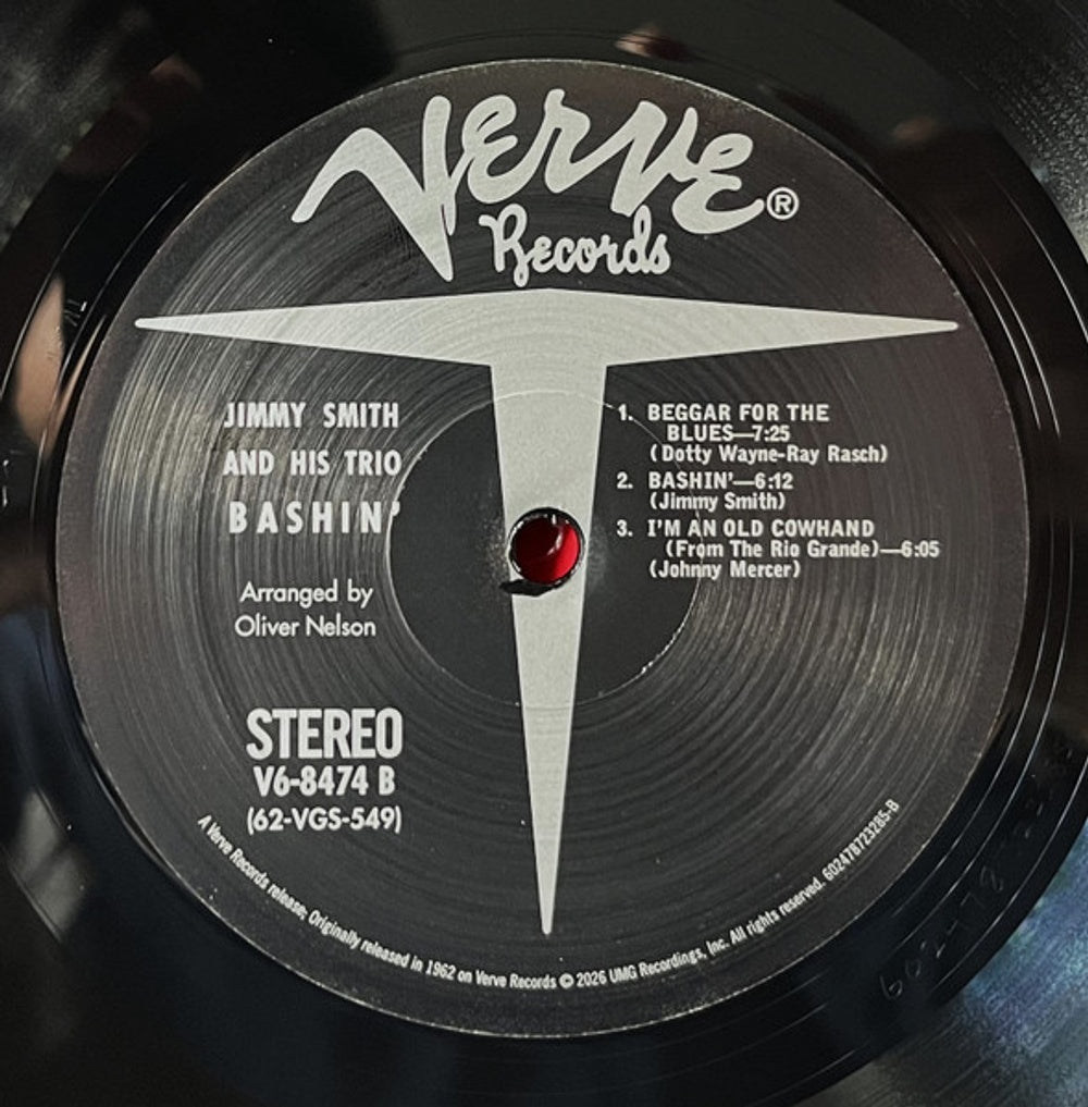 Image 2: Jimmy Smith – Bashin: Unpredicable Jimmy Smith (Verve Acoustic LP Vinyl) Vinyl LP | Relix